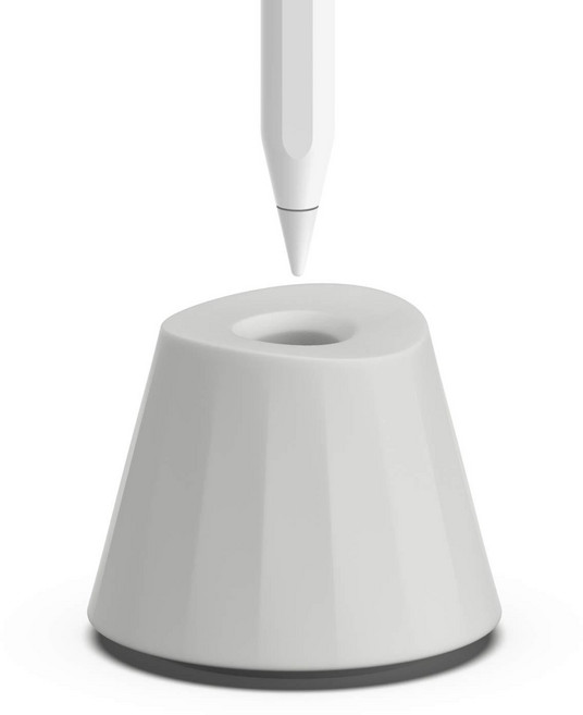 스냅케이스 애플펜슬 S펜 레노버펜 호환 홀더 거치대 실리콘, 그레이, 1개