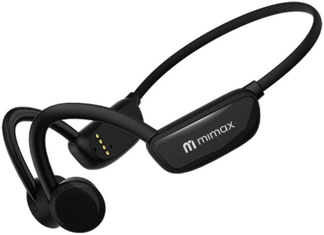 mimax 米覓 CS20 防水骨傳導耳機 IPX8 32GB 藍芽5.3, 黑色