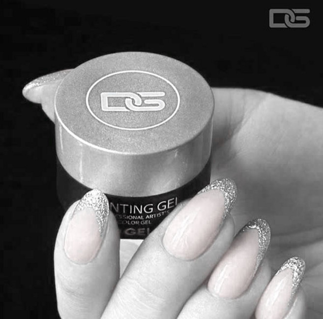 디젤 지니 페인팅젤 실버골드 2종 칼라 선택1 네일 글리터통젤, 실버, 1개, 10g