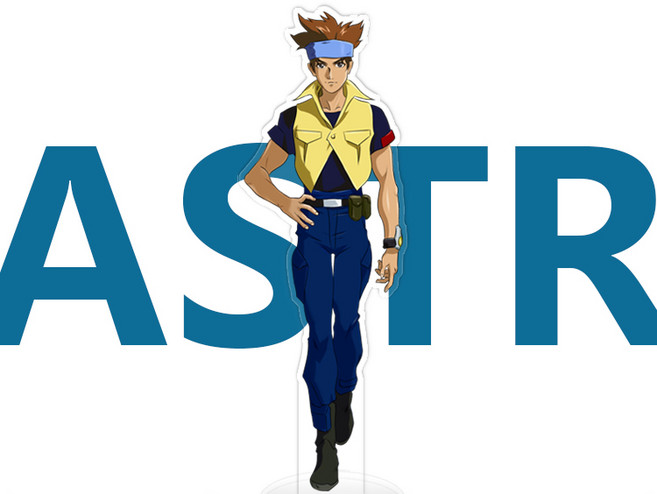 기동전사 건담 파일럿 아스트레이 레드프레임 로우 규르 Lowe Gule 아크릴 입간판, 1개