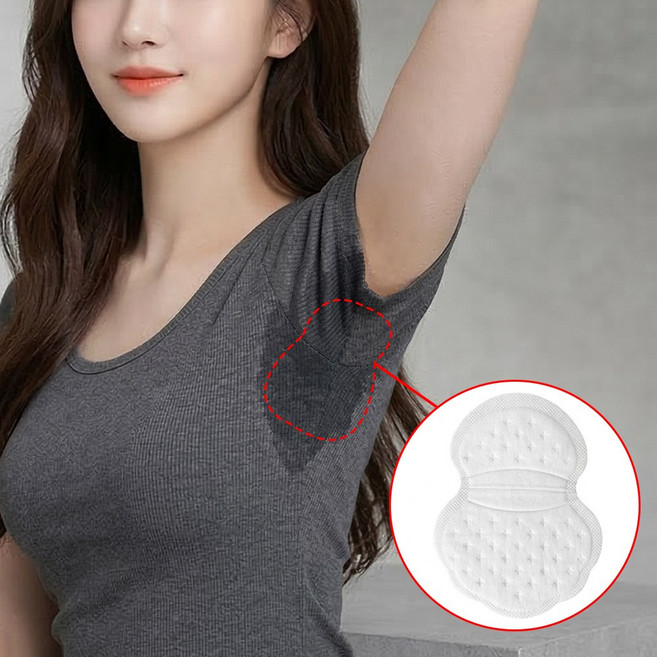 겨땀프리 한달용 겨땀패드 60매입 강력밀착 암내방지 땀흡수패치 옷땀 겨드랑이땀 땀흡수패치, 1개