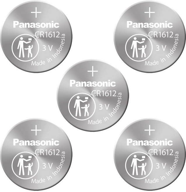 파나소닉 코인건전지 CR1612, 5개입, 1개