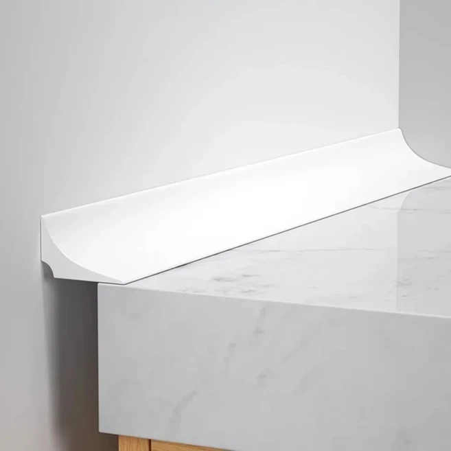 1 1mX2.5cm/4.5cm 물막이 스트립 주방 싱크대 욕실 샤워 댐 홍수 방지 건조 분리막, 02 1mX2.5cm, 02 하얀색