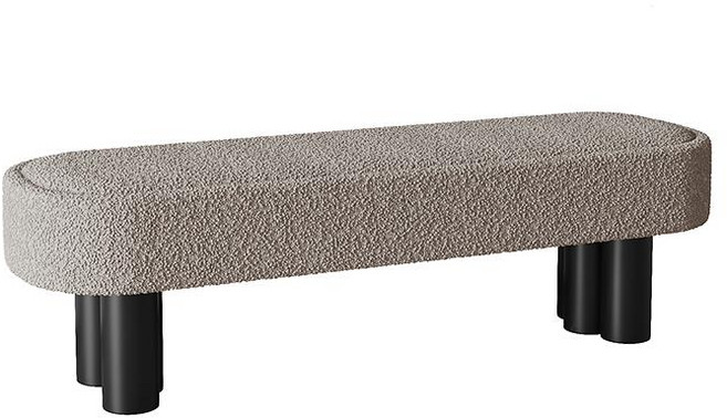 매장용 벤치 의자 대기실 긴의자 벨벳 현관 카페, 그레이 80x45x45cm, 1개