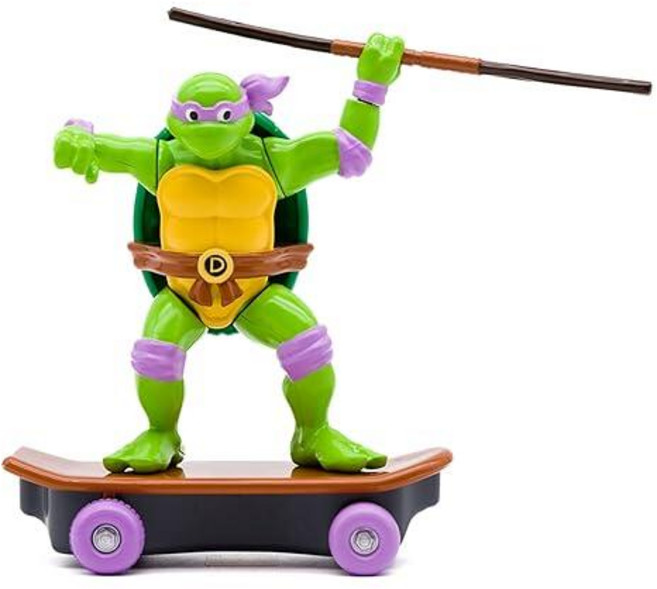 Teenage Mutant Ninja Turtles 장난감 Donatello Sewer 슈레더 풀백 스케이트보드 클래식 에디션 12.7cm(5인치) TMNT 피규어 아동용, Teenage Mutant Ninja Turtles 장