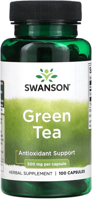 Swanson 녹차 500mg 캡슐 100정, 1개 - 쿠팡