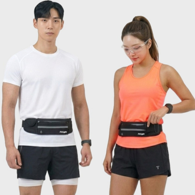 핏라이트 초경량 방수 런닝 조깅 마라톤 러닝벨트, 1개
