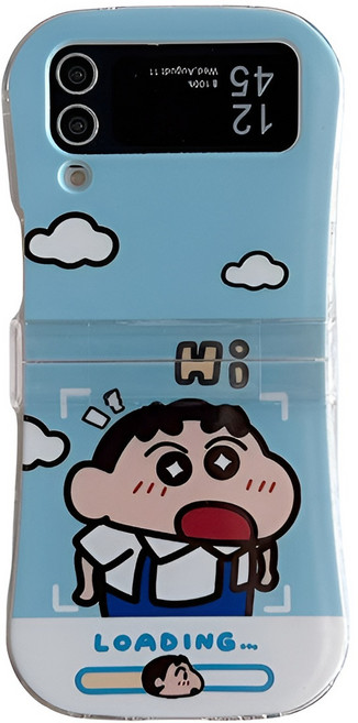 갤럭시z플립5 z플립6 z플립7 투명 실리콘 캐릭터 핸드폰케이스