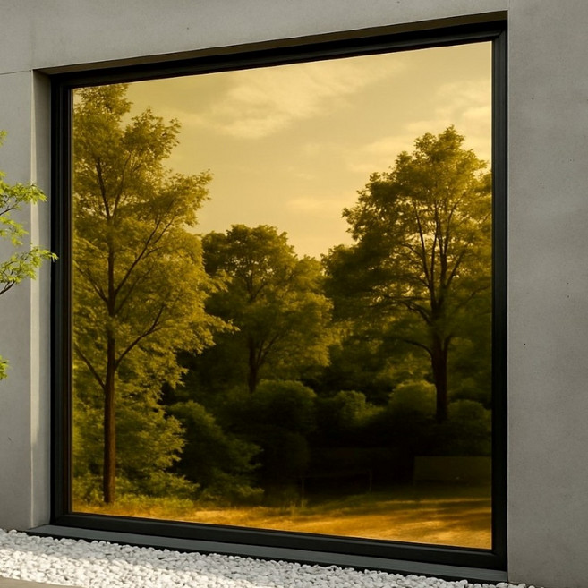 데코리아 자외선 열차단 창문 시트지 사생활보호 썬팅 UV차단 단열 필름, 18_GOLD15 (폭)1000mm