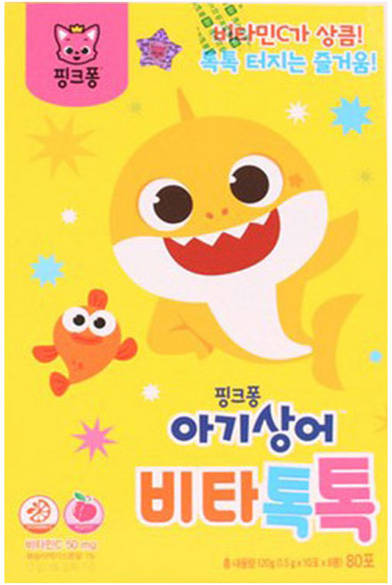 핑크퐁 아기상어 비타톡톡, 120g, 2개
