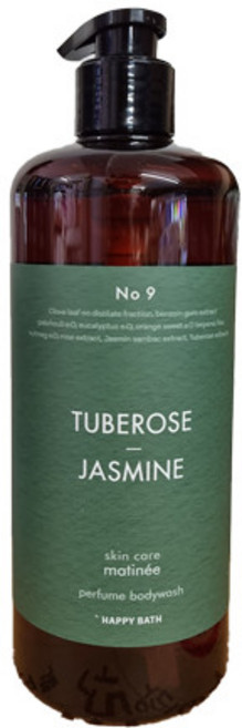 해피바스 마티니 스킨케어 퍼퓸 바디워시 튜베로즈향 900g, 1개