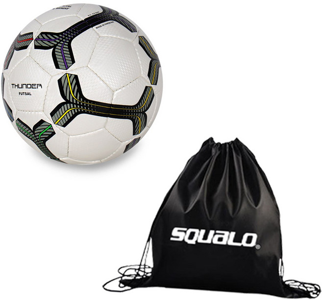 비바스포츠 썬더 풋살공, 썬더 + 스쿠알로 공가방, 1개