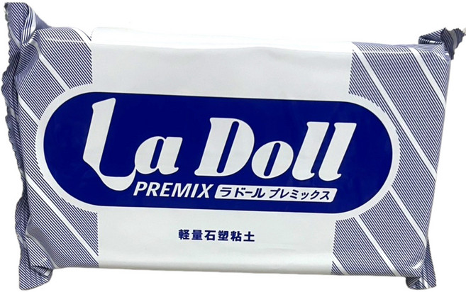 La Doll PREMIX 輕量石塑黏土，超輕易塑形，手工藝創作首選, 白色, 1個