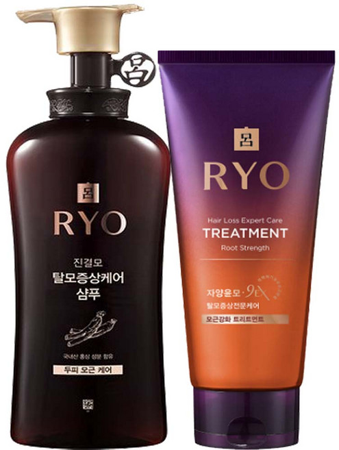 려 진결모 탈모증상케어 샴푸 490ml +모근강화 트리트먼트 330ml 두피모근케어 탈모샴푸, 1세트