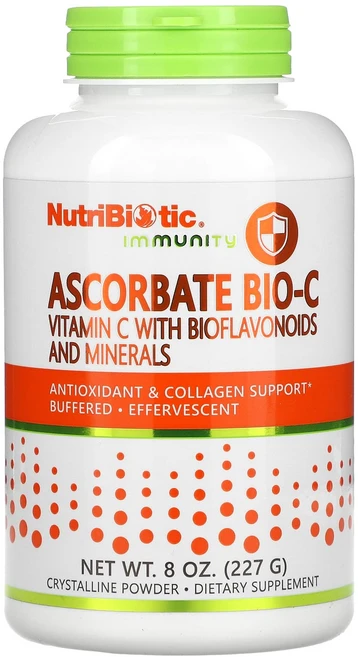 NutriBiotic Immunity 아스코베이트 Bio-C 바이오플라보노이드 및 미네랄 함유 비타민C 227g(8oz), NutriBioticImmunity아스코베이트BioC바, 227g, 1개 - 쿠팡