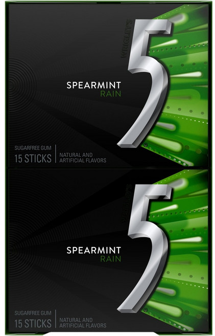 5 Gum Sugar 스피어민트 레인 스틱 15개 10ct