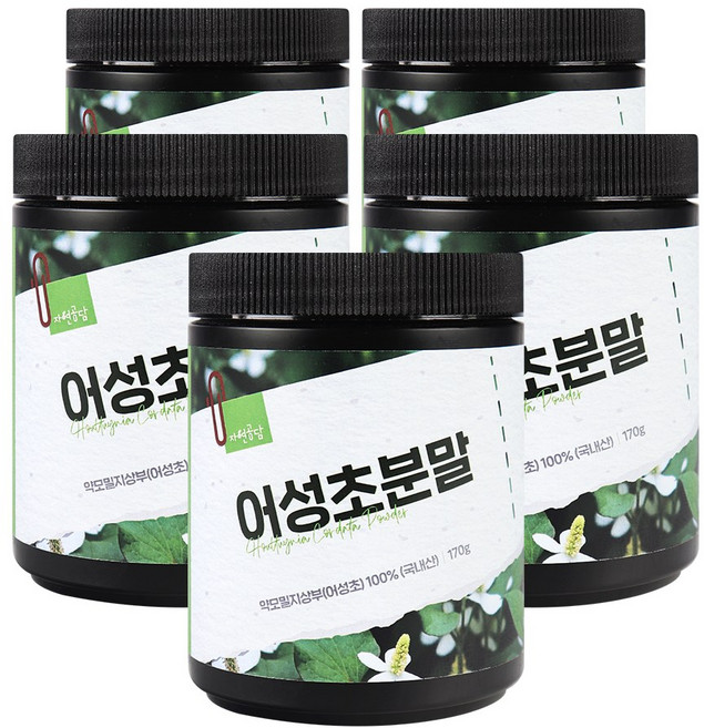 두손애약초 어성초분말, 170g, 5개