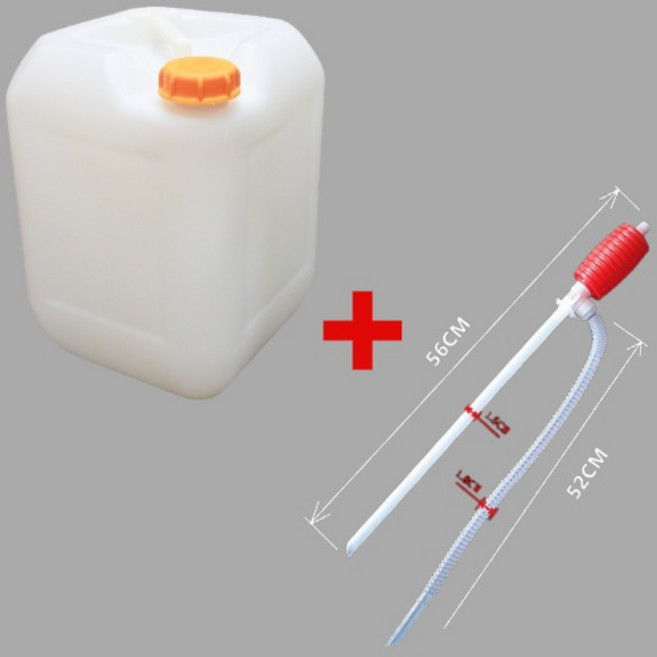 20리터 플라스틱 말통 x 4ea 특수설계로 내용물을 100% 부어낼수있는 식품용기 인증 사각말통, 20W x 4ea + 자바라, 1개, 20L