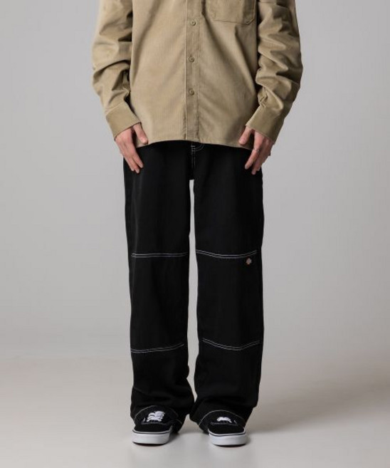 디키즈 dickies 더블니 85283 루즈핏 데님팬츠 Black
