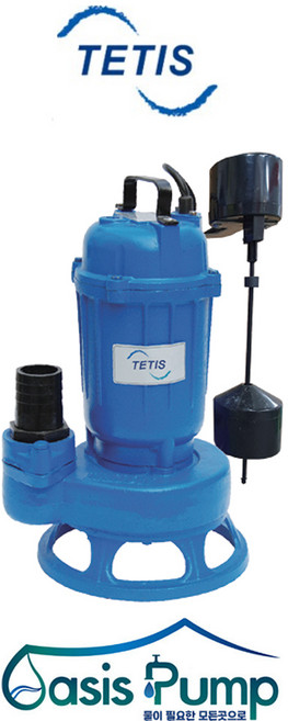 테티스펌프 TSP-401A 상하스위치 자동 반마력 50A 수중 단상 오배수 펌프 TSP401 레벨스위치, 1개