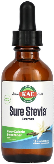 KAL 슈어 스테비아 천연 바닐라 1.8 fl oz (53.2 ml), 1개