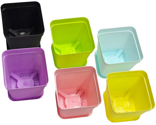 바이트 파스텔 미니 화분 세트, 6개