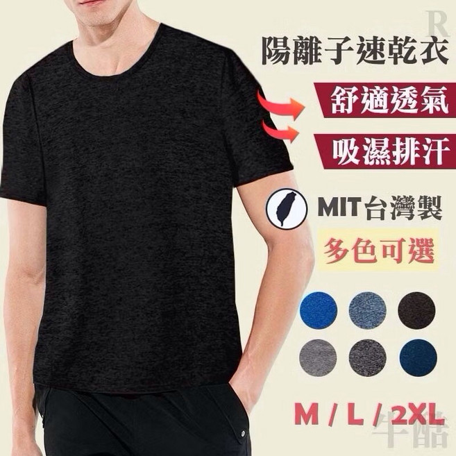 TOMMING 陽離子速乾衣 MIT台灣製吸濕排汗短袖上衣