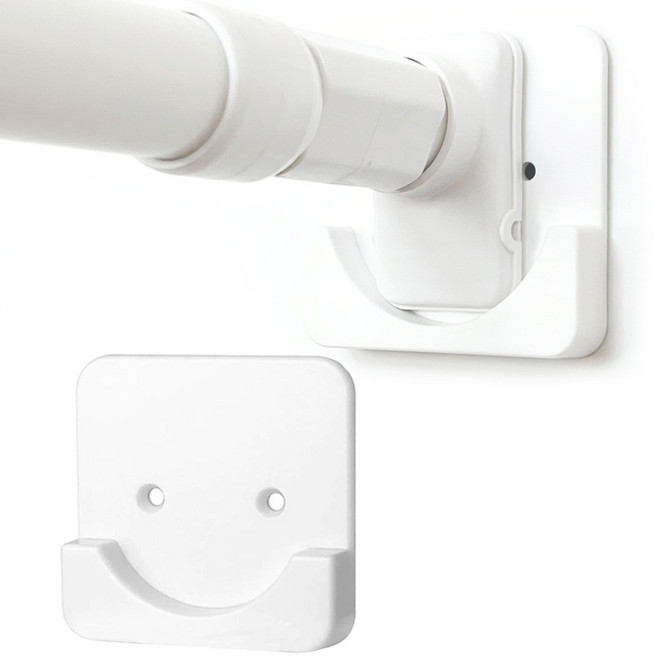 시바타 압축봉 홀더 고정 브라켓 대형 2p, 스마일 압축봉 브라켓 (화이트)