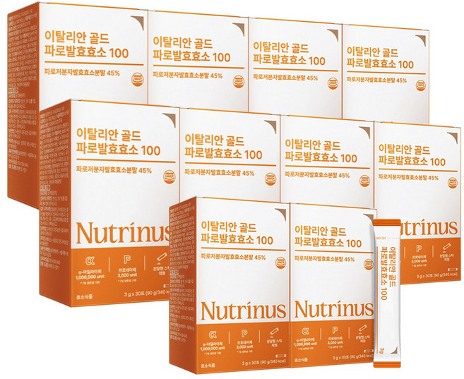 뉴트리너스 이탈리안 골드 파로 발효 효소 100, 90g, 10개