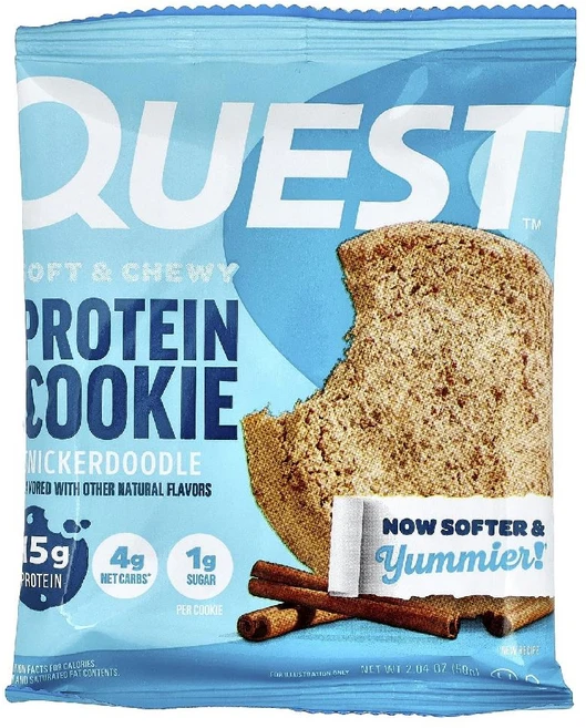 퀘스트 프로틴 쿠키 스니커두들 Protein Cookie Snicker doodle 4개 - 쿠팡