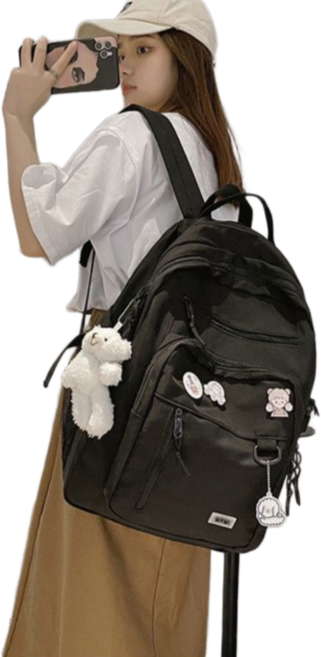 가벼운 학생 백팩 남녀공용 여행 데일리 가방