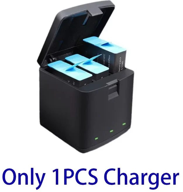 GoPro Hero 11 10 9용 2000mAh 배터리 충전 리튬 팩 모션 카메라 보관함, 05 1PCS Charger