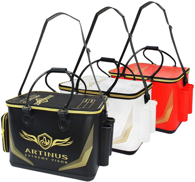 아티누스 밑밥통 바칸 살림통 AB-926 45cm, 블랙