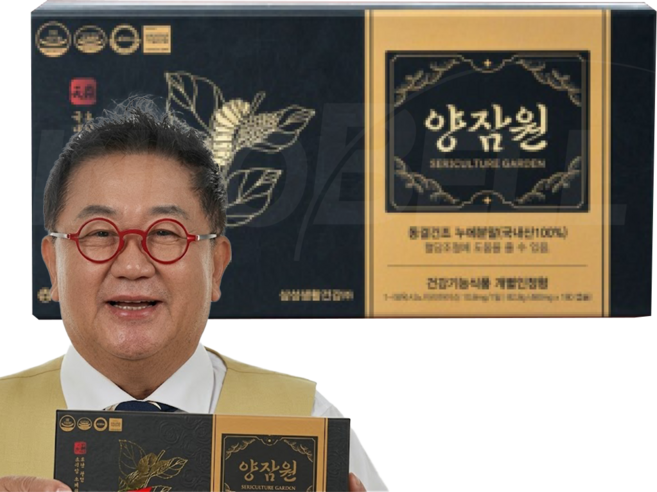 [TV홈쇼핑정품 인포벨]대한잠사회 국내산 누에분말 이용식 양잠원 삼성생활건강 개별인정형 식후 혈당 조절, 27.6g, 3개