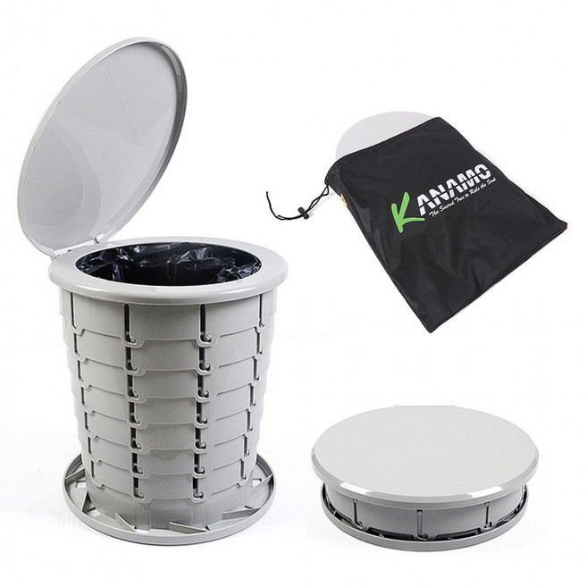 캠핑 차박 노지 포타포티 이동식변기 휴대용좌변기 간이화장실 카라반, 1개, 3. 휴대용이동식변기 색상 블랙