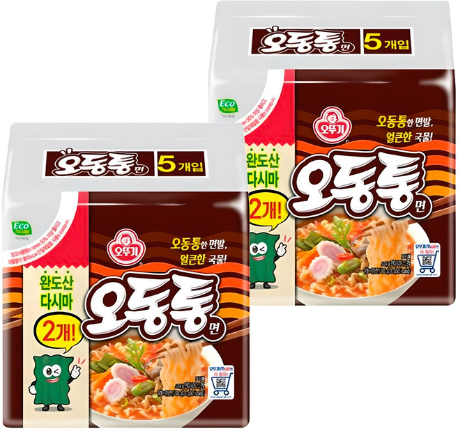 오뚜기 오동통면 120g, 10개