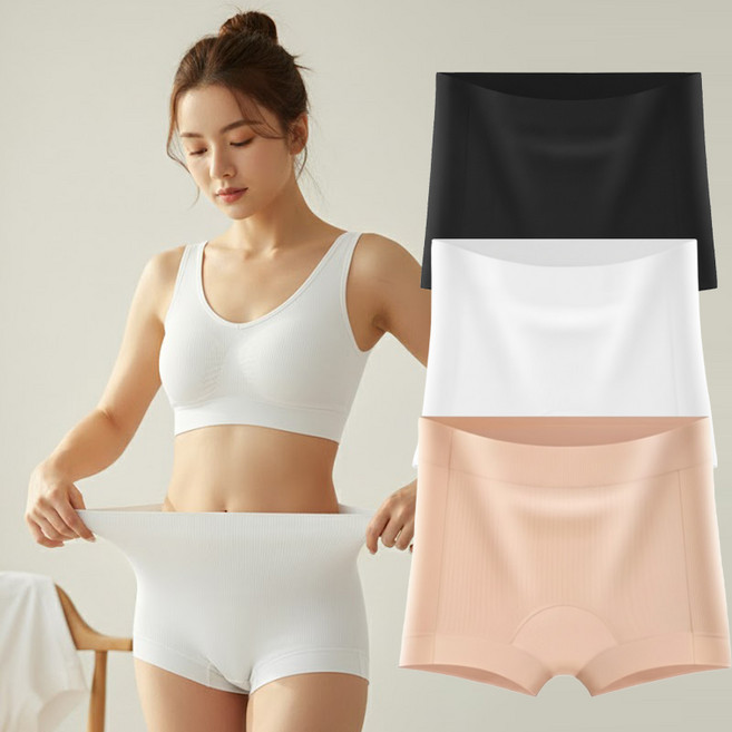 세리아 여성 데일리 드로즈 사각팬티 3종세트