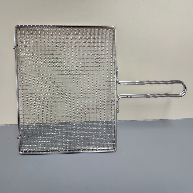 남문종합주방 스텐 접석쇠 손잡이 석쇠 영업용 숯불 바베큐 구이용 직화 캠핑, 1개