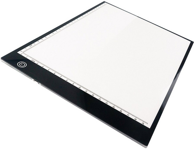 라이트박스 A2 애니 드로잉 대형 연습 보드 라이트패널, A4 복사대 안드 라인 플러그(무극조광)