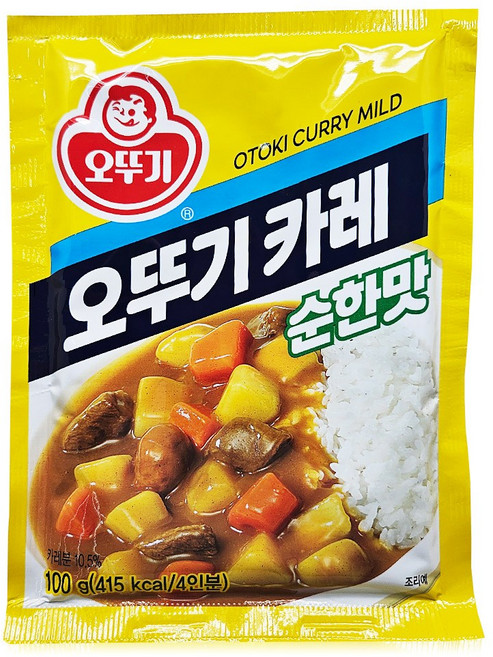 오뚜기 카레 순한맛, 100g, 1개
