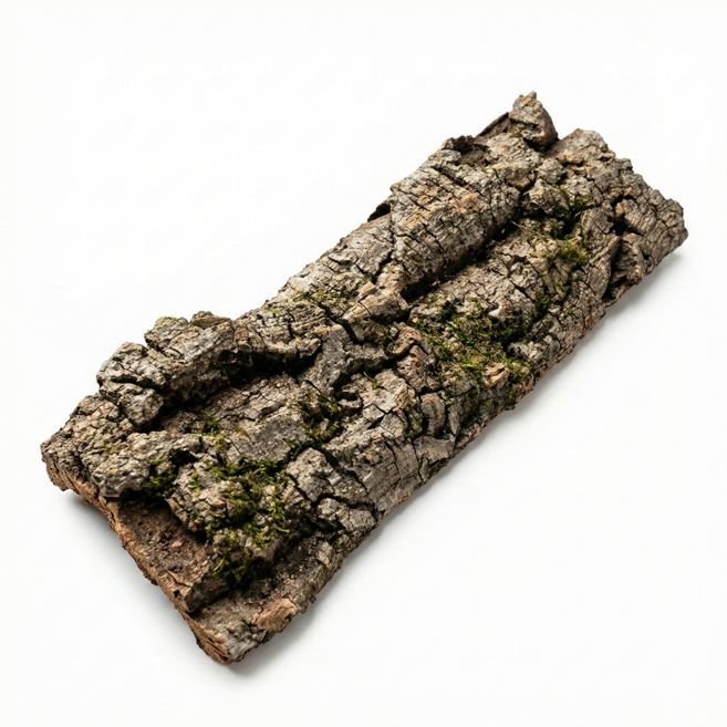 코르크보드 굴피껍질 다양한 사이즈, 25cm, 1개, 갈색