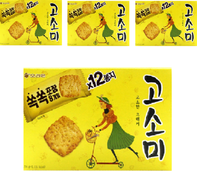 오리온 고소미, 216g, 4개