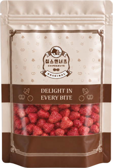 [칩스앤너츠]동결건조 미니딸기칩, 1개, 120g