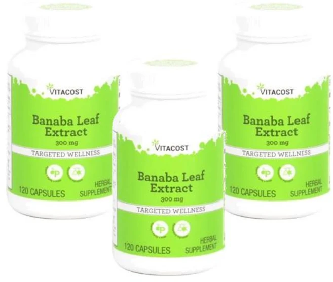 비타코스트 바나바잎 추출물 표준화 300mg 캡슐 120정, 3개 - 쿠팡