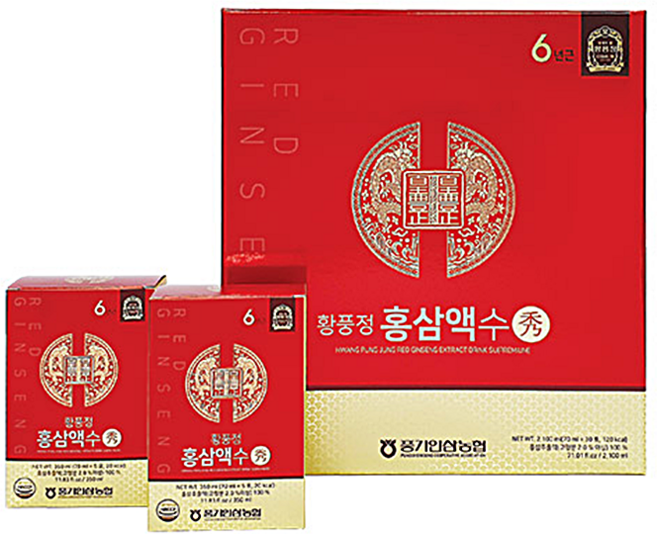 풍기인삼농협 황풍정 6년근 홍삼액 수(70ml/60포), 1개