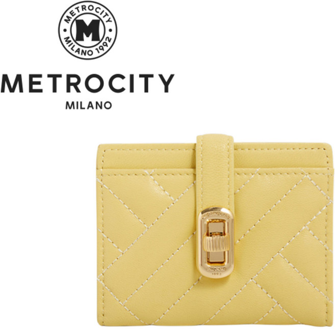 [백화점발송] 메트로시티 여성 2단카드지갑 일상 출퇴근 미팅 여행 산책 데이트 고급스러운 지갑