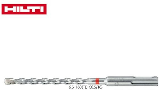 힐티 2날 SDS PLUS 비트 .5/16 6.5x160mm 프 드릴비트 해머 기리 콘크리 2날 빗트 dew+458Cq