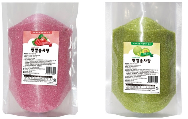 OnlyOne 가정용 솜사탕기계 전용 맛깔 설탕 딸기향 500g + 메론향 500g, 2개