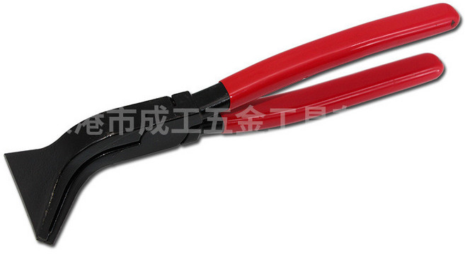 彎頭寬嘴鐵板鉗 45度鈑金折彎工具鉗 重型折彎鉗 10寸小頭鐵板鉗, 1個, 10寸彎頭鐵板鉗（小頭）,275