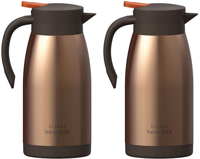 *[ 1+1] 키친아트 뉴골드메탈 보온포트 1000ml